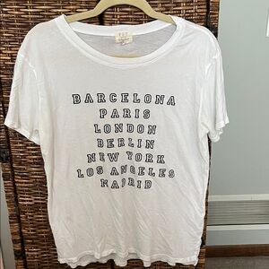 PST Women's White Short Sleeve Tee